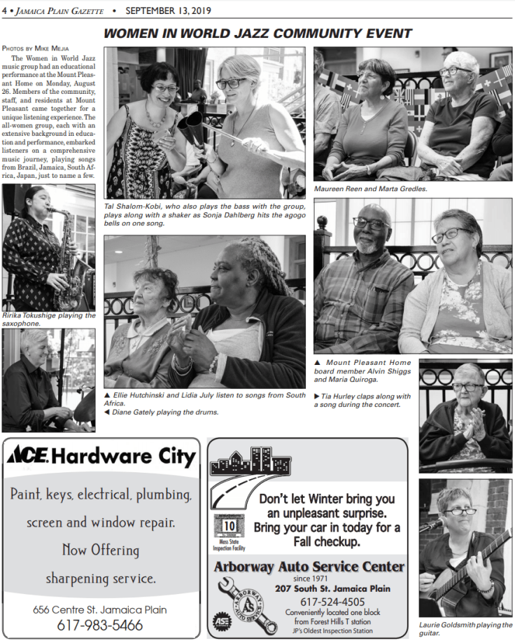 Jamaica Plain Gazertte